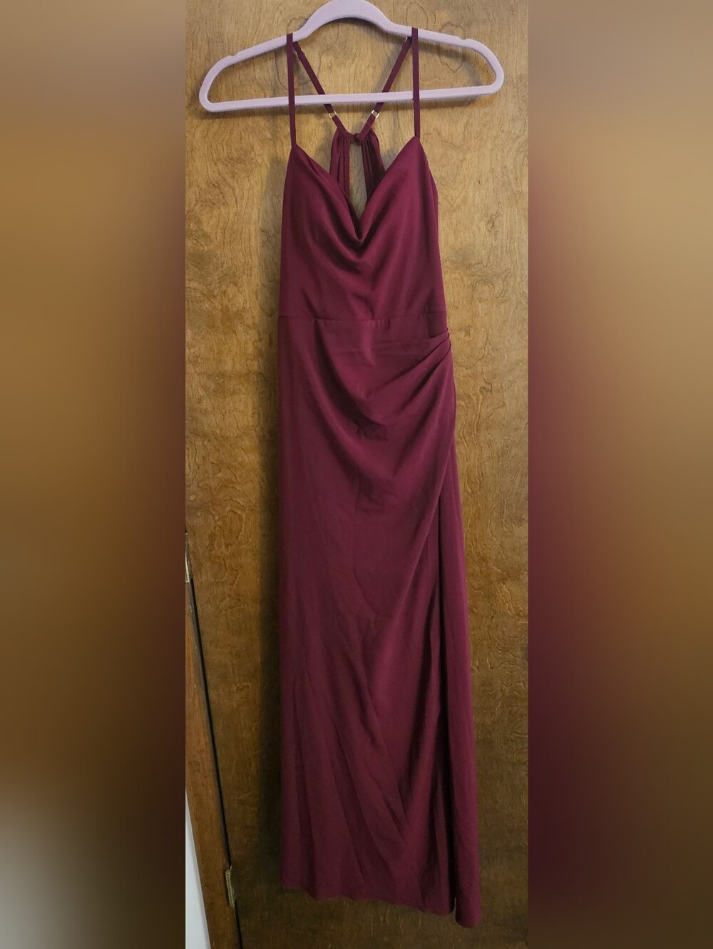 Azazie Burgundy Formal Dress